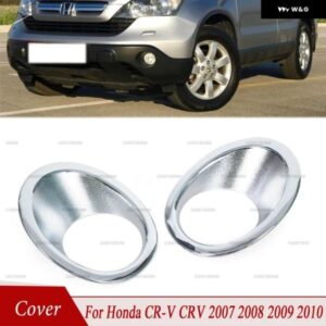2個 車用 フォグランプ カバー トリム 反射 ステッカー 装飾 ストリップ フロント フォグランプ ベゼル ホンダ CR-V CRV 2007 2008 2009 2010