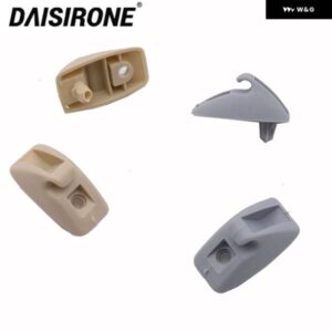 2PCS グレー ベージュ サンバイザー フック クリップ ブラケット VW ゴルフ 1 2 シロッコ ポロ ジェッタ MK1 MK2 パサート B2 B3 B4 191857559 191 857 559