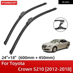 トヨタ クラウン S210 2012-2018 24インチ+18インチ フロントガラス ワイパー ブレード ブラシカッターアクセサリー