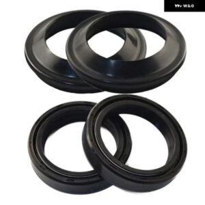 1セット 43X55X11MM オートバイ フロント フォーク オイルシール ダストシール オイル漏れを解決 オートバイ オイル漏れを解決 ダストツールを分離
