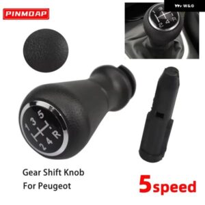 自動車用 マニュアル 5速ギア レバー プジョー 206 207 306 307 308 3008 406 4007 ギア シフト ノブ アクセサリーパーツに適合