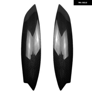 カーボン ヘッドライト アイブロウ カバー まげ ヘッドライト ランプ ステッカー ゴルフ 5 R32 MK5 2005 2006