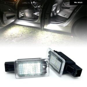 ボルボ V40 V60 S60 S80 XC40 XC60 XC90 ホワイト LED カーテシードアフットウェルライト 2個