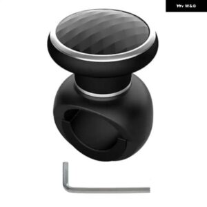 運転体験7*5*5CM ステアリングホイール ノブ 人間工学に基づいたノブ 滑り止めデザイン 多用途互換性 ABS素材