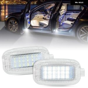 ベンツ W169 W204 W216 W212 C207 A207 W643 X204 W251 W221 R230 C197 ホワイト LED カーテシードア フットウェル ラゲッジ トランク ライト 2個