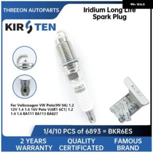 イリジウム スパークプラグ フォルクスワーゲン ポロ 9N 9A 1.2 12V 1.4 1.6 16V ポロ V 6R1 6C1 1.2 1.4 1.6 EA111 EA113 EA827 KSP6893