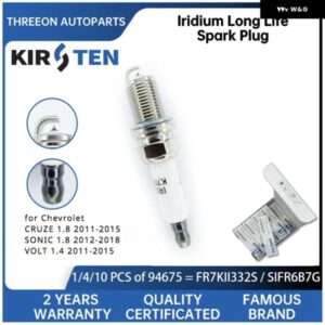 イリジウム スパークプラグ シボレー クルーズ 1.8 2011-2015 ソニック 1.8 2012-2018 ボルト 1.4 2011-2015 FR7LI332S 55585534 KSP94675