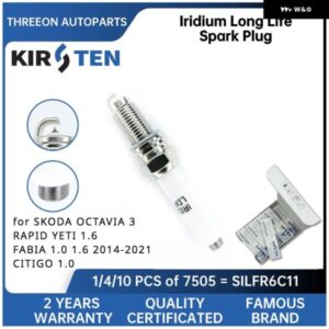 イリジウム スパークプラグ SKODA OCTAVIA 3 RAPID YETI 1.6 FABIA 1.0 1.6 2014-2021 CITIGO 1.0 Y7LER02 04C905606 A/616A/616D