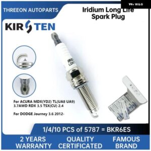 イリジウム スパークプラグ ACURA MDX YD2 TL UA8 UA9 3.7AWD RDX 3.5 TSX CU 2.4 DODGE JOURNEY 3.6 2012- 12290R70A02 KSP5787