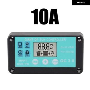 クイックインストール コントローラ ー ソーラー コントローラ ー コントローラ ー ソーラー コントローラ ー ブルー 10A 18V ABS+ 金属