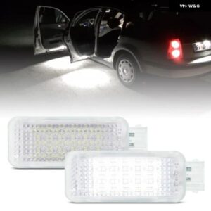 VW CC パサート ゴルフ ジェッタ ティグアン トゥアレグ フェートン イオス シロッコ ラビット GTI ホワイト LED カーテシードア フットウェル ラゲッジ ト