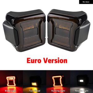 車用LED テールライト ジープ ラングラー JL 2018-2023 リアブレーキランプ ウィンカー バックライト アクセサリー - Somke Euro