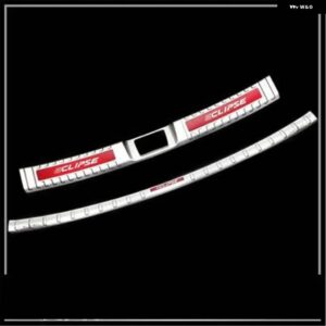 三菱 エクリプスクロス 2018 2019 カー スタイリング リア バンパー プロテクター シル トランク トレッドプレート トリム - 7