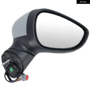 6ピンサイドドアミラー アセンブリ フォード フィエスタMK7 2008-2012プライマー8穴ソケット マニュアル 折りたたみ 式ウィングミラー カーアクセサリー - 1PC Right