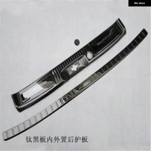 カー スタイリング 日産 NV200 2016-2019 車 リア バンパー プロテクター シル トランク トレッドプレート トリム スカッフプレート /ドアシル ドアシル - 6