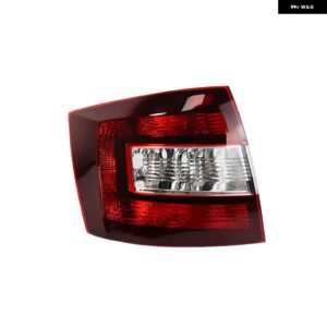 車 外装 アクセサリー シュコダ スペースバック 2014-2019 リア テールライト カバー ブレーキライト シグナルランプ テールライト ハウジング バルブ 無 - Black-Left