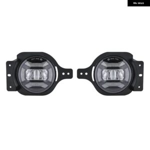30W LED フォグランプ 穴 付きDRL ジープ ラングラー JKU JK 07-17 オフロード フォグランプ ジープ JL JKU ルビコン サハラ 18-21+ - 002 JL FOG LIGHT
