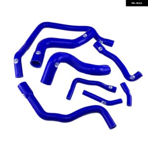 シリコン ラジエーター ホースキット BMW E34 M30 6CYC 525 528 530 89-95 8個 - K8-102 BLUE