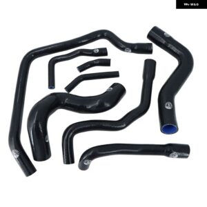 シリコン ラジエーター ホースキット BMW E34 M30 6CYC 525 528 530 89-95 8個 - K8-102 BLACK
