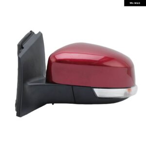 ドアバックミラー アセンブリ フォード フォーカス MK3 2011-2018 ユーロキャンディレッドワインレッド ヒーター付きウィングバックミラー カーアクセサリー - 1PC Left