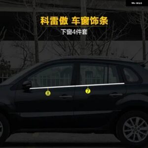 ルノー コレオス 2009-16 ステンレス ドア ウィンドウ トリム ウィンドウ トリム カバー トリム カー スタイリング - Design 1