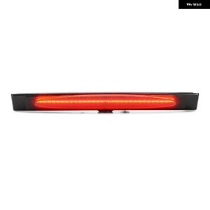 F1 スタイル ストロボLED サード ブレーキライト リアセンターハイ マウント ランプ シボレー コルベット C6 2005-13 キャンバスルーフストップランプ - smoked　lens