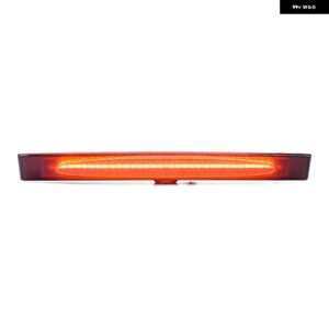 F1 スタイル ストロボLED サード ブレーキライト リアセンターハイ マウント ランプ シボレー コルベット C6 2005-13 キャンバスルーフストップランプ - clear　lens