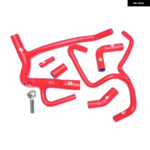 車用シリコン ラジエーター クーラント フルコンプリートセット パイプ チューブ ホースキット ランドローバー ディスカバリー 2 TD5 1999 2000-2004 6個 - K8-2033　　RED