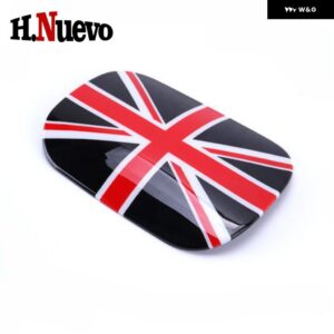 MINI F60 COUNTRYMAN 車用燃料 タンクキャップ カバー ガソリン ガス ステッカー 装飾 スタイリング カスタム アクセサリー - Black Union Jack