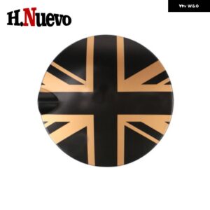 ブランド ユニオンジャック 車用燃料 タンクキャップ カバー ステッカー ミニ クーパー R55 R56 ハッチバック 専用 カー スタイリング アクセサリー - Gold Union Jack