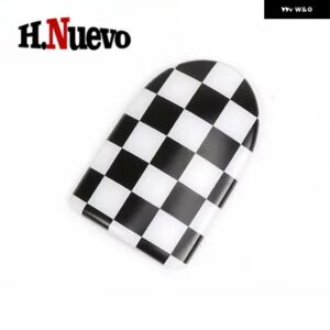 車 ミニ クーパー クラブマン F55 F56 F57 F54 F60 カー スタイリング ユニオンジャック カー グローブ ボックス ハンドル 装飾 収納 ボックス カバー - F55 56 57 Checker