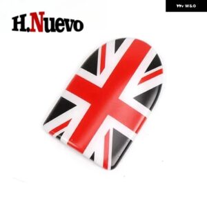 車 ミニ クーパー クラブマン F55 F56 F57 F54 F60 カー スタイリング ユニオンジャック カー グローブ ボックス ハンドル 装飾 収納 ボックス カバー - F55 56 57 Black Jack