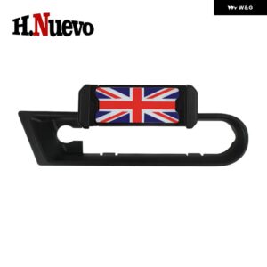 車アクセサリー エア アウトレット 携帯電話 ブラケット 携帯電話 ホルダー 内装 回転 スタンド MINI COOPER J01 J05 - J01 Red Jack