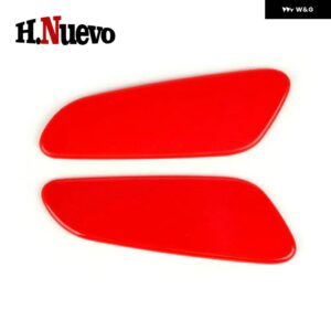 車内 ステッカー アームレスト ボックス カバー ステッカー デカール 装飾 ケース ミニクーパー F60 カントリーマン F60 カー スタイリング 2枚 - red