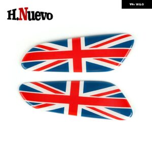 車内 ステッカー アームレスト ボックス カバー ステッカー デカール 装飾 ケース ミニクーパー F60 カントリーマン F60 カー スタイリング 2枚 - Red Union Jack