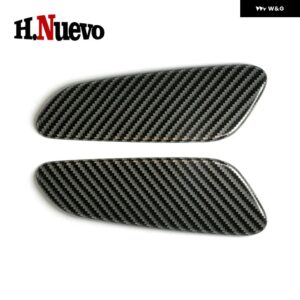 車内 ステッカー アームレスト ボックス カバー ステッカー デカール 装飾 ケース ミニクーパー F60 カントリーマン F60 カー スタイリング 2枚 - Carbon fiber pattern