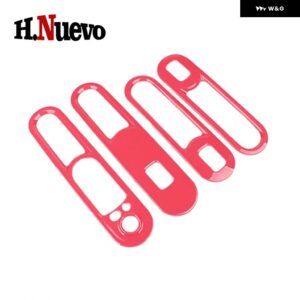 4枚入り 車内ドア窓リフト パネル カバー ステッカー MINI COOPER F60 COUNTRYMAN F54 CLUBMAN 車アクセサリー - Pink