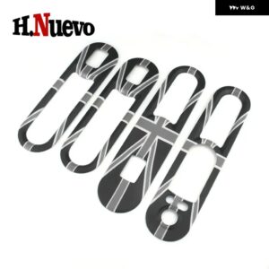 4枚入り 車内ドア窓リフト パネル カバー ステッカー MINI COOPER F60 COUNTRYMAN F54 CLUBMAN 車アクセサリー - Gray Jack