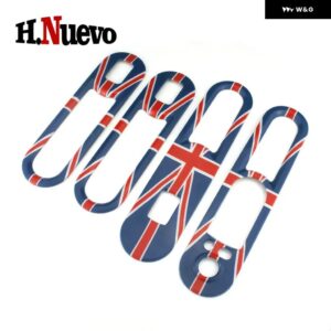 4枚入り 車内ドア窓リフト パネル カバー ステッカー MINI COOPER F60 COUNTRYMAN F54 CLUBMAN 車アクセサリー - Red Jack