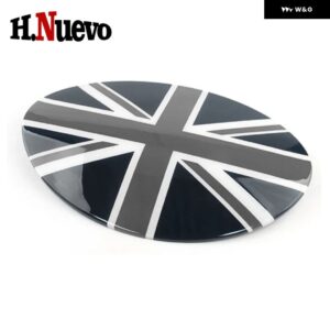 MINI COOPER F54 CLUBMAN 車用燃料 タンクキャップ ステッカー カバー 装飾 スタイリング 自動車 プロテクター カーアクセサリー - grey union jack