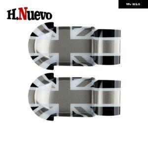 カーアクセサリー 2個 ドアハンドル カバー ミニクーパー E SE J01 EV ABS 車 ドアハンドル ステッカー デコレーション 2024 25 - Gray Jack