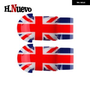 カーアクセサリー 2個 ドアハンドル カバー ミニクーパー E SE J01 EV ABS 車 ドアハンドル ステッカー デコレーション 2024 25 - Red Jack