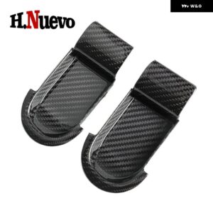 カーアクセサリー 2個 ドアハンドル カバー ミニクーパー E SE J01 EV ABS 車 ドアハンドル ステッカー デコレーション 2024 25 - Real carbon fiber