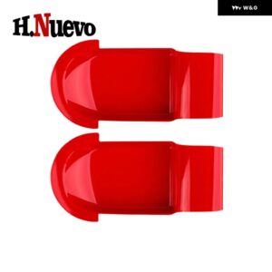 カーアクセサリー 2個 ドアハンドル カバー ミニクーパー E SE J01 EV ABS 車 ドアハンドル ステッカー デコレーション 2024 25 - red