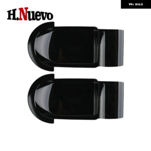 カーアクセサリー 2個 ドアハンドル カバー ミニクーパー E SE J01 EV ABS 車 ドアハンドル ステッカー デコレーション 2024 25 - black