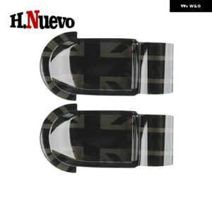 カーアクセサリー 2個 ドアハンドル カバー ミニクーパー E SE J01 EV ABS 車 ドアハンドル ステッカー デコレーション 2024 25 - Dark Flag