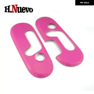 2個 車シート調整 パネル 装飾 スティック プラスチック カバー MINI COOPER F60 インテリア ステッカー アクセサリー カー スタイリング - Pink