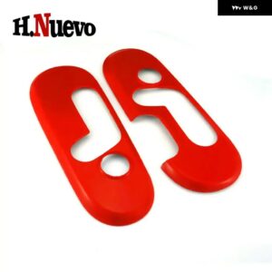 2個 車シート調整 パネル 装飾 スティック プラスチック カバー MINI COOPER F60 インテリア ステッカー アクセサリー カー スタイリング - red