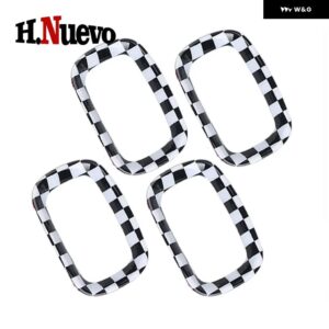 計器 コンソール サイド エアコン エア アウトレット リング トリム ステッカー 車内アクセサリーミニクーパーF60カントリーマン - Checker