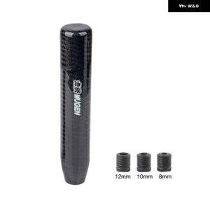 5/6速カーボン スタイル ギア シフト ノブ 汎用 シェイプ マニュアル トランス ミッション シフター レバー ノブ8MM 10MM 12MM - 180mm-logo